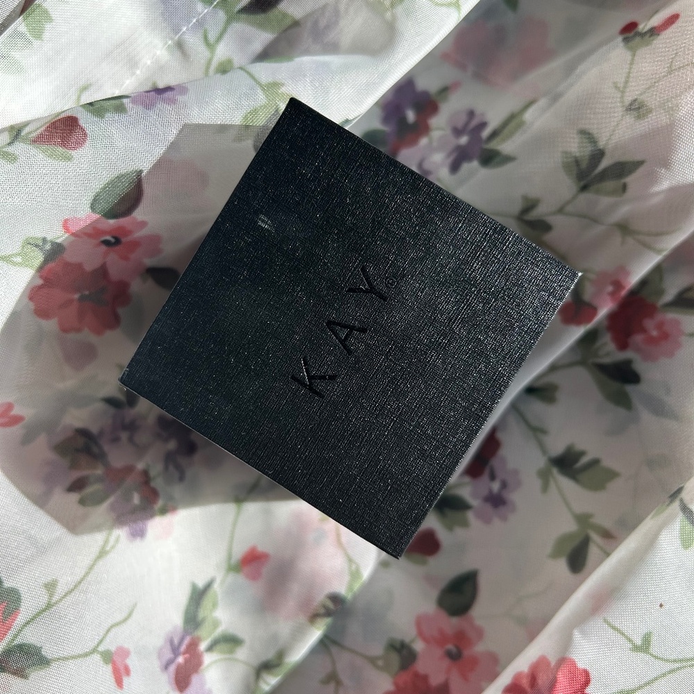 Kay Teardrop Double Halo Diamond and Silver Earring and Necklace Set